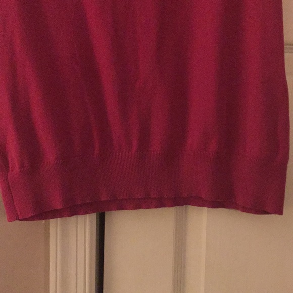 4/$20 Talbots Magenta Pink sleeveless sweater Lge - Picture 6 of 6